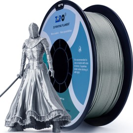 ZIRO Shiny Sparkle PLA Filament with Glitter, Shining 3D Printer PLA Filament 1.75mm, Diamond Series 1.75 1kg/2.2lbs Spool, Neatly Wound, Fit Most FDM 3D Printers, Dimaond Silver
