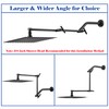 Matte Black Shower Head Extension - 13'' Adjustable Arm for