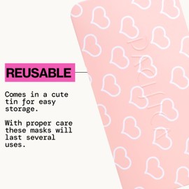 Pacifica Beauty Reusable Lip Line Mask, Skincare, Silicone Mask, For Fine Lines and Wrinkles, Lift and Firm, Pair with Serum, Storage Tin Included, Skin Care, Face Masks Skincare, Vegan, 2 Pieces