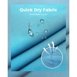 MaaMgic Mens Swim Trunks with Compression Liner 2 in 1 Swimming Shorts Stretch 7" Swimwear Quick Dry Bathing Suits,Blue Tropical Leaves,Medium