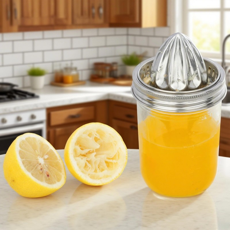 QSYZAIL 2 Pcs Juicer Lid for Mason Jar 3.38 inch