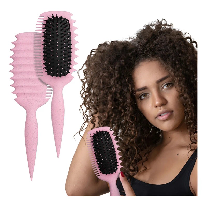 Cepillo Para Cabello Rebote Rizado Peine De Define Styling