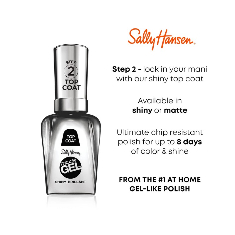 Sally Hansen Miracle Gel Neons Collection Lemon Drop Pop, 0.5