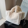 Extolove Fluffy Tote Bag for Women, Large Fuzzy Tote Handbag