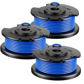 Kousika 3Pack .065" String Pre-Wound Spool Compatible with Hart Auto-Feed String Trimmer Cordless Trimmers and Cover Cap Replacement Part