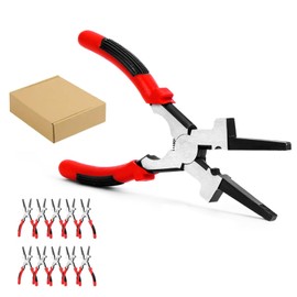 8"MIG Welding Pliers, Multi-functional Carbon Steel MIG Welding Pliers with Insulated Handle, Long Nose Pliers Wire Cutting Pliers for Professional Welding - Reliable and Durable (10Pack)