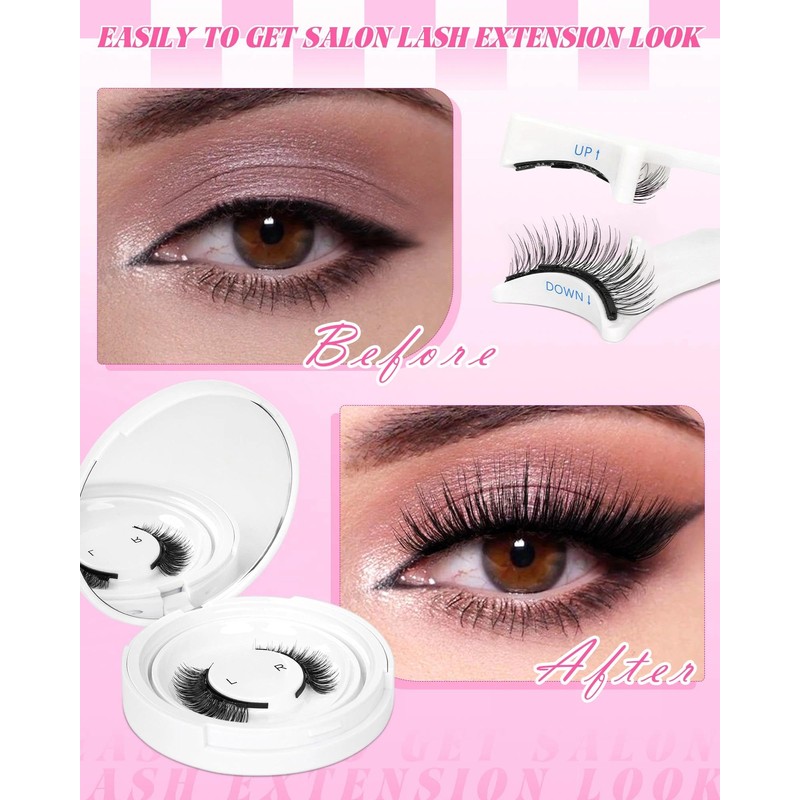 EMEDA Magnetic Eyelashes Natural Look No Glue Reusable Magnetic Lashes