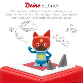 tonies Audio Figure for Toniebox, Creative Superhero, to Play Yourself, 90 Minutes Memory for Own Recordings, Music or Goodnight Stories, Suitable for Children from 3 Years