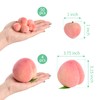 LUEYAO Artificial Peach, Simulation Pink Fake Fruit Mini Lifelike Peach