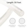 1/4" ID x 50 Ft High Pressure Braided Clear PVC