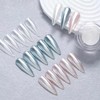 Pretty Diva White Chrome Nail Powder - 1g Super Glossy