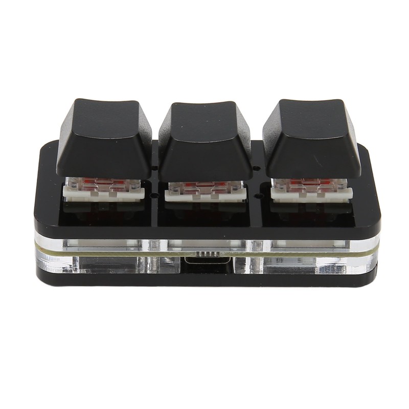 USB 3 Key Mini Keypad RGB LED Backlight Supports Hot