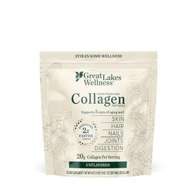 Great Lakes Wellness Collagen Peptides Powder – Supports Skin, Hair, Nails, Joints & Digestion – Hydrolyzed, Quick Dissolve, Non-GMO, Keto & Kosher – 