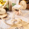 Cheriswelry 3/8 Inch Natural Burlap Wired Ribbon 10.94 Yards Jute