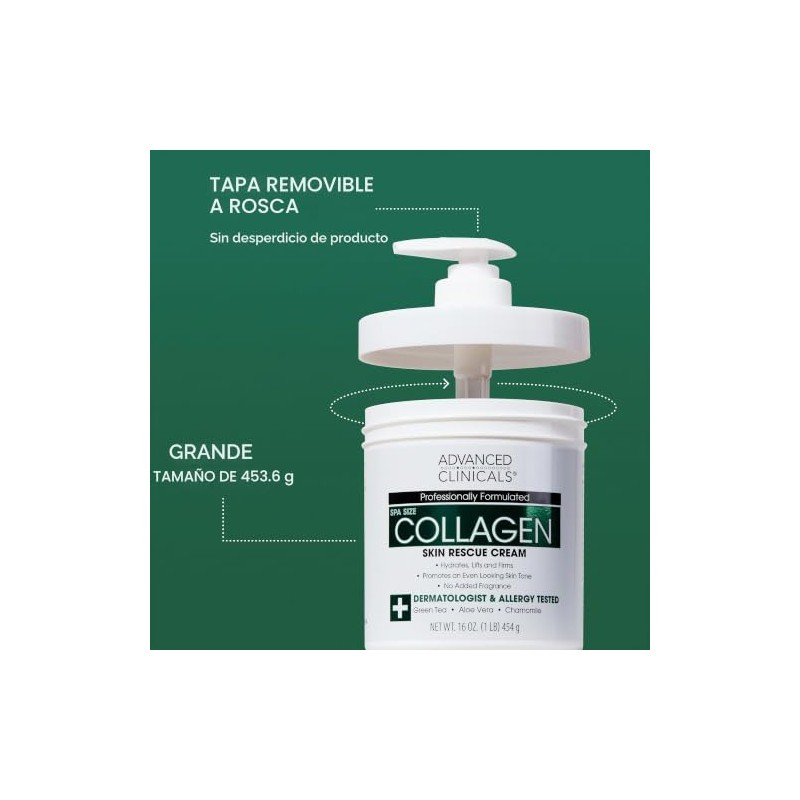 ADVANCED CLINICALS 2 PACK SET - CREMA CORPORAL COLAGENO RESCATE