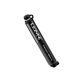 Lezyne Pocket Drive Cycling Mini Pump - Black/Logo/High Pressure Cycle Tyre Inflate Ride Bike Mountain Road Presta Schrader Valve Hand Frame Mount Accessories