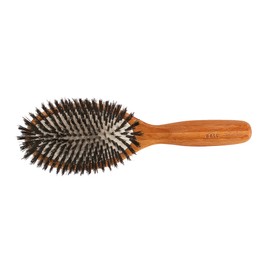 Bass Brushes | Shine & Condition | Luxury Grade Hair Brush | 100% Premium Natural Bristle | Large Oval with Pure Bamboo Handle