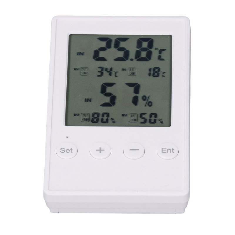 Humidity and Temperature Monitor Multifunctional Digital Hygrometer Thermometer with Probe