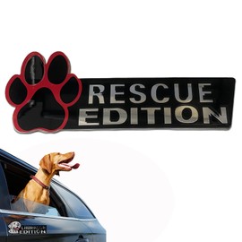 Car Emblem: Dog Car Badge Laser Cutting Emblem Cool Decals Trucks German Shepherd Badge Corgi Edition Doodle Golden Retriever Vehicles Dachshund Addition Rottweiler (Rescue Paw)