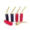 LOYELEY 8pcs 2mm Pin Type Audio Banana Plug Screw in