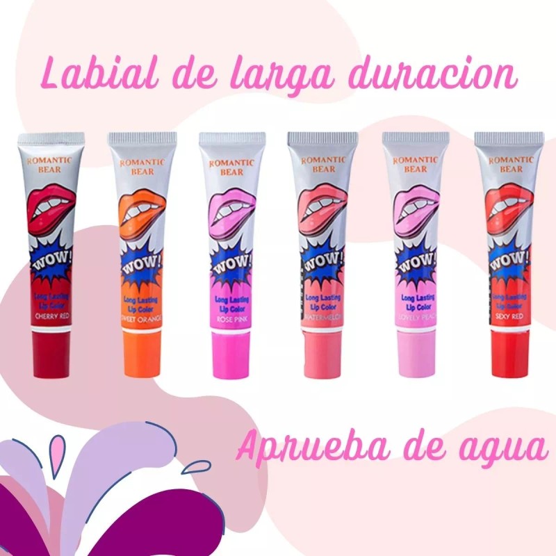 Mafab Duo Labial Tinta Indeleble Larga Duración Peel Off Lip