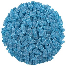 Smarty Stop Sour Cola Bottle Gummy Candy (1 Pound, Mini Blue Raspberry)