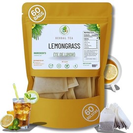 B-Experts Store Limón Té (Lemongrass Tea) – 60 Tea Bags – 100% Natural, Vegan, Herbal – Gluten-F