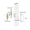 Sliding Glass Door Lock Set with Key Cylinder and Mortise