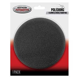 Rust-Oleum Automotive Polishing Foam Pad, Black, 6 Inch