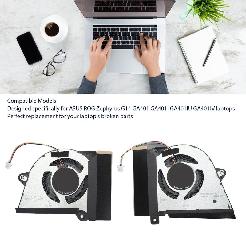 Laptop Cooling Fan for ASUS Replacement 4 Pin Cooling Fan