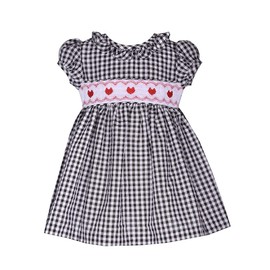 Bonnie Jean Girl's Valentine's Day Dress - Smocked Dress with Hearts for Baby, Toddler and Little Girls, 3T