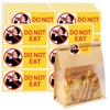 120PCS Do Not Eat Stickers,Do Not Eat Caution Sticker Labels,Small