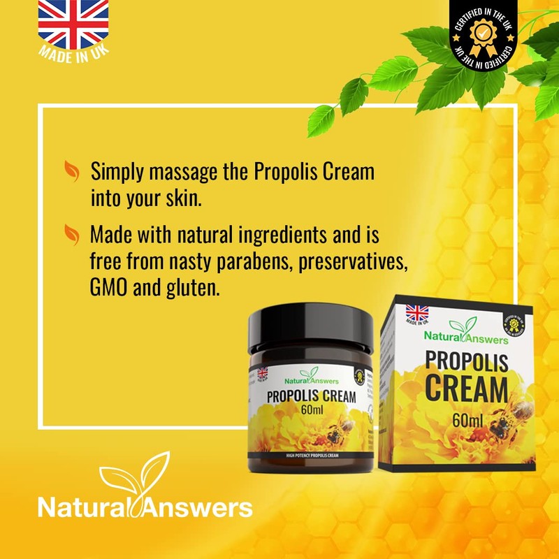 Bee Propolis Cream 60ml - Moisturising Natural Propolis Balm Ointment