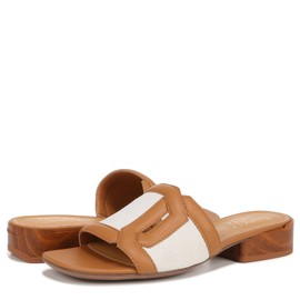 Franco Sarto Women's Margot Slide Sandal, Natural Beige Fabric, 6.5