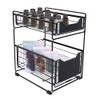 Under Sink Shelf, 2 Tier Spice Rack, Extendable, Sink Organiser,