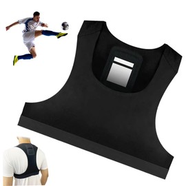 Soccer Training Equipment, Spandex Soccer Training Trackers Vest with GPS, Breathable Flexible Fit Trackers for Men Women Football Size M Equipment for