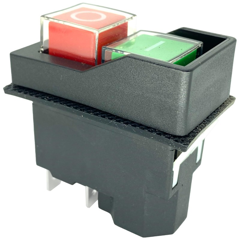 1-Pack KJD17 Electromagnetic Switch - 220V 16A 5-Pin SPDT Push