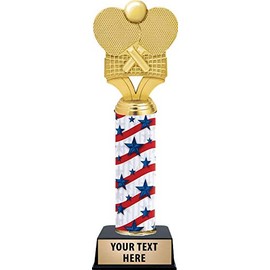 11" Ping Pong Paddles with Net Trophy, Table Tennis Trophy Awards Prime