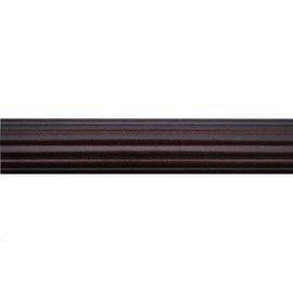 Kirsch Wood Trends 1 3/8 Inch Fluted Wood Poles (6 Ft, Mahogany)