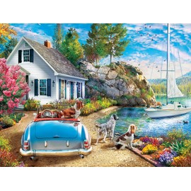 MasterPieces 550 Piece Jigsaw Puzzle for Adults, Family, Or Kids - The Secluded Cabin - 18"x24"