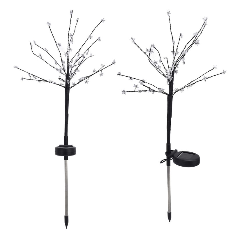 2PCS Solar Lawn Light LED Star Lawn Light Waterproof 2-Mode