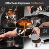 WhaleSiper 51mm Bottomless Portafilter & Puck Screen, 3-Ear Stainless Head,