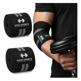 Codera Rehabilitación Gogi Sport Elástica Gris Negro Para Crossfit Gym Deportes