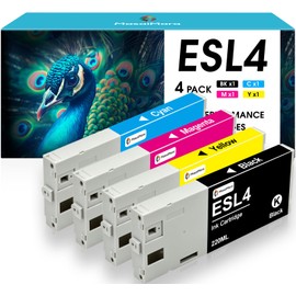 ESL4 ESL4-BK ESL4-CY ESL4-MG ESL4-YE Compatible Ink Cartridges Set
