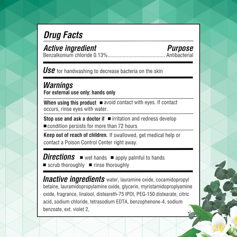 Germ-X Antibacterial Hand Soap, Moisturizing Liquid Hand Wash for Kitchen,