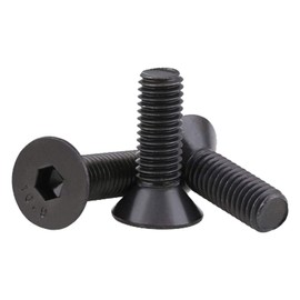 10 Pieces M12-1.75x30mm Flat Head Hexagon Screws, 10.9 Grade Black Carbon Oxide Steel, High Strength, Not Easy to Slide, Easy to Operate, Used in Precision Instruments, Machinery (Size: M12 X30).