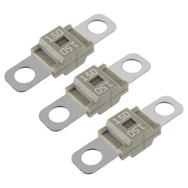 BOJACK AMI/Midi Fuse 150A High Current Fuse Bolt-on Fuse 150 Amp for Cars, Trucks, Construction Vehicles, Buses, Caravans (Pack of 3)