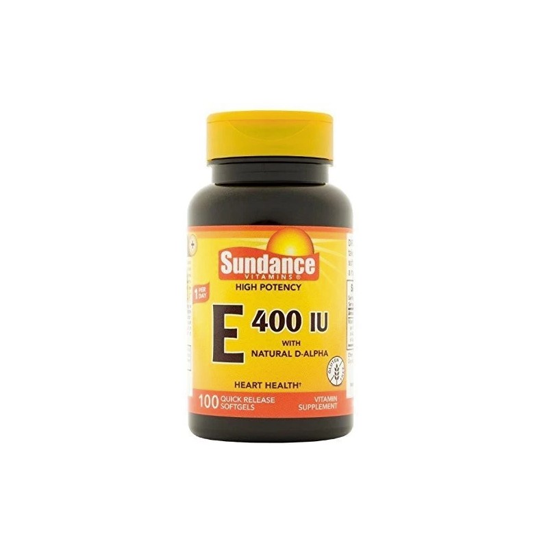 Sundance High Potency Vitamin E Softgels Antioxidant Support 400 IU