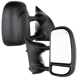ITOPUP Towing Mirrors Fit 2001-2005 For Ford Excursion 1999-2007 for F250/F350/F450/F550 Super Duty, Left and Right Side Tow Mirrors with Power Heated