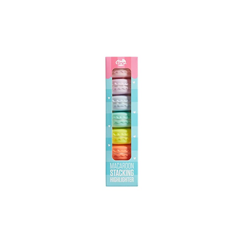 Tinc Novelty Macaroon Stacking School Highlighter - Set of 5,